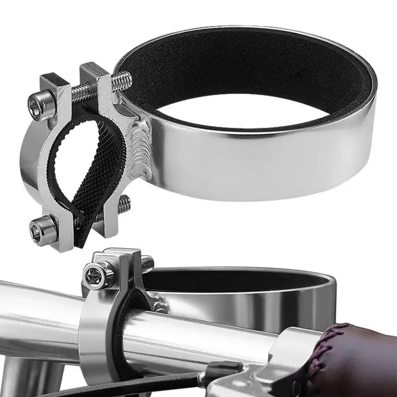 

Cup Holder For Bike Metal Clamp Bicycle Cup Holder Bracket Universal Bottle Cage Bicycle Drink Holder Coffee Cup Holders Bike