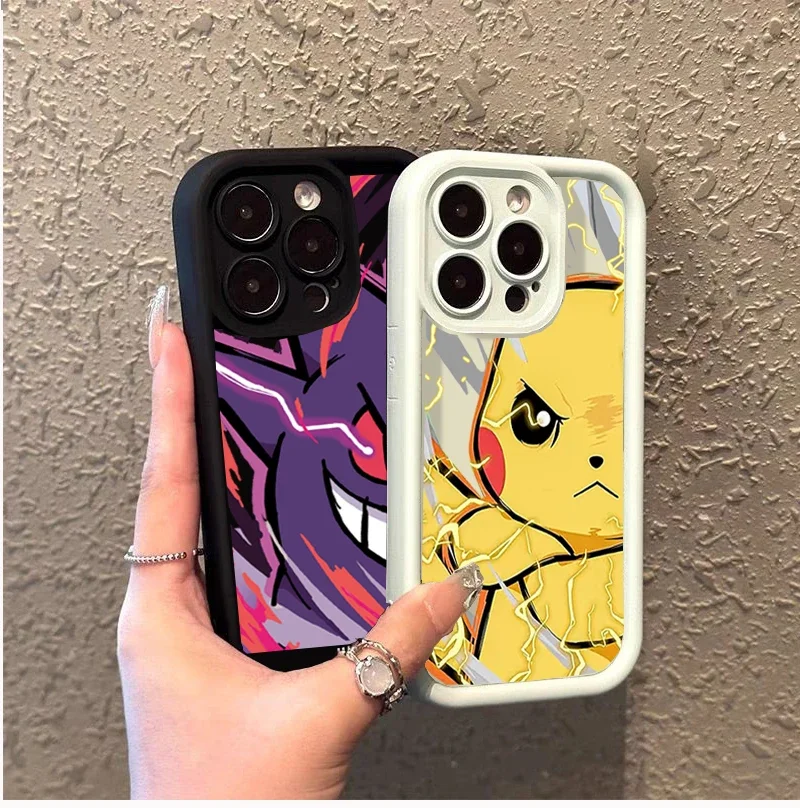 Чехол для iPhone 14 Plus 13 12 11 Pro Max Mini 5 5S 6 7 8 6s SE 2 3 X XS XSMAX XR чехол с рисунком аниме Покемон