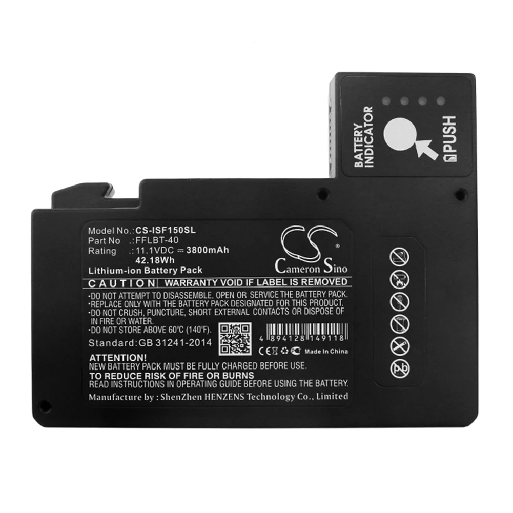 

Cameron Sino 3800mA Battery for INNO IFS-15H,IFS15M,View 3 Fusion Splicers,View 5 Fusion Splicers FFLBT-40