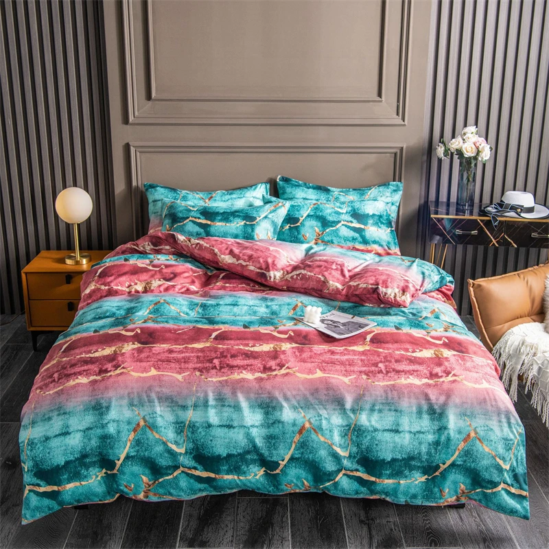 

America Style Print Twin Bedding Set King Size Soft Skin Friendly Durable Duvet Cover Set Queen Comforter Covers and Pillowcases