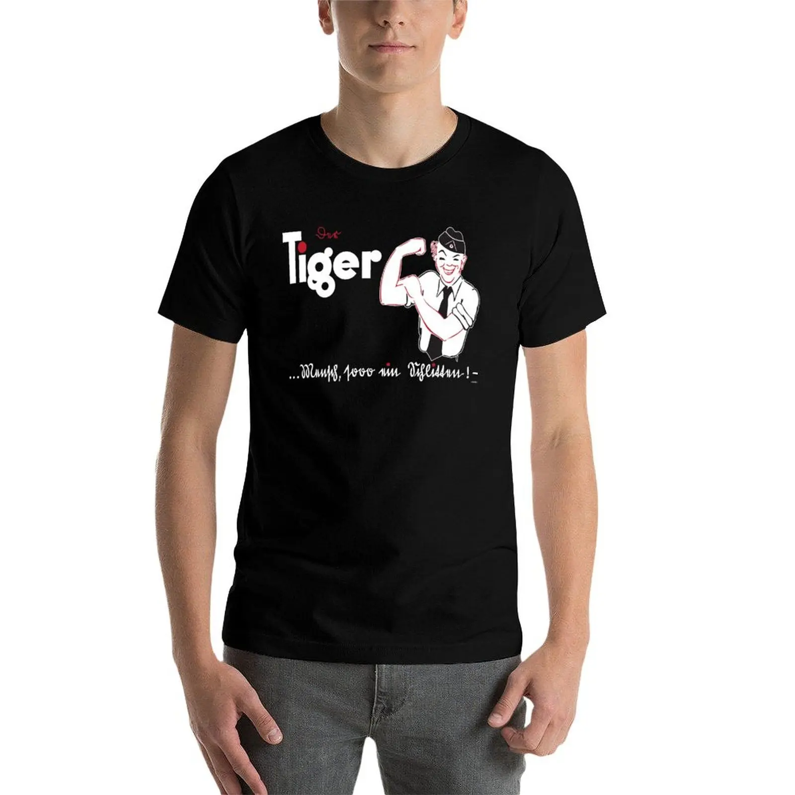 Фото Футболка TIGER FIBEL, минималистичная однотонная футболка с круглым вырезом №3