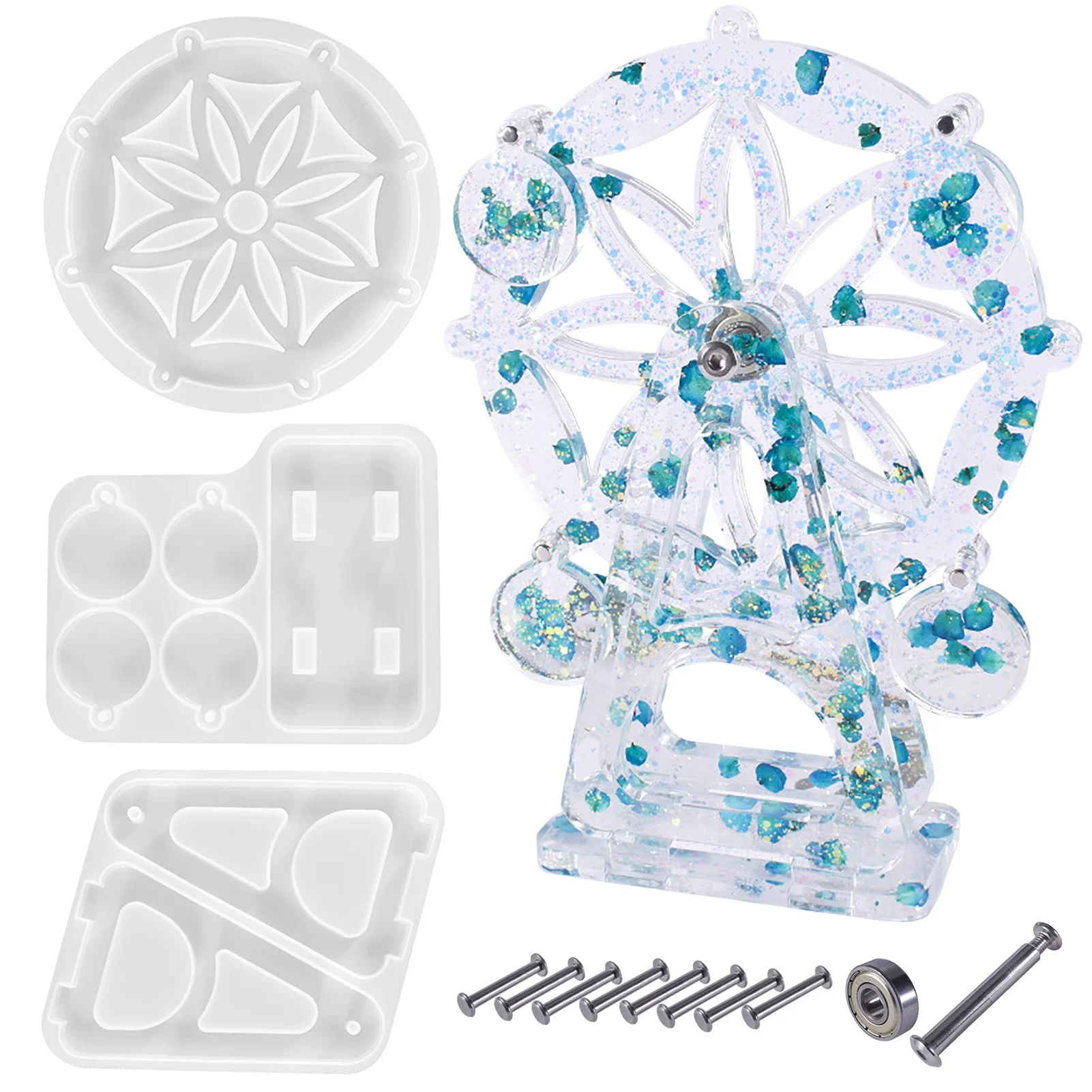 

Ferris Wheel Silicone Mold Handmade Ferris Wheel Epoxy Resin Casting Molds Ferris Wheel Shape Candle Mould For Home Decor