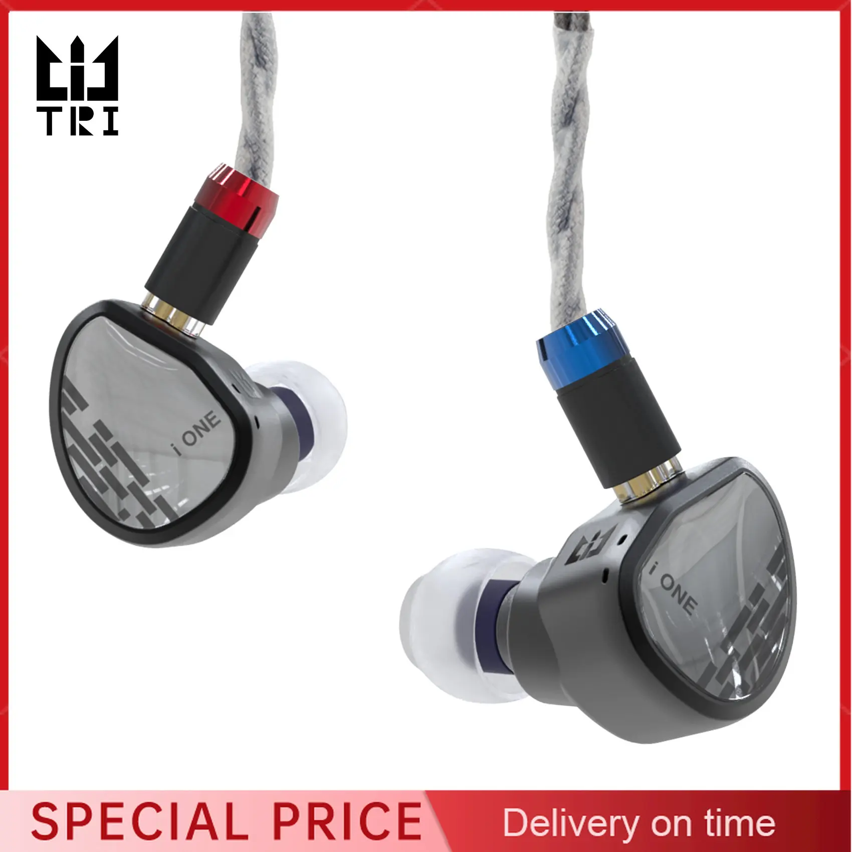 

TRI i ONE New Flagship Earphone Single Dynamic Unit IEM Wired Headphone With Wolfram Pure Silver Wire HiFi Earbud Music Headset
