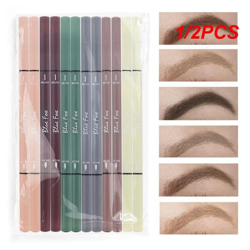 

1/2PCS Natural Eyebrow Pencil Not Easy To Break The Root Is Clear Triangle Eyebrow Pencil Meticulous Lines Comfortable