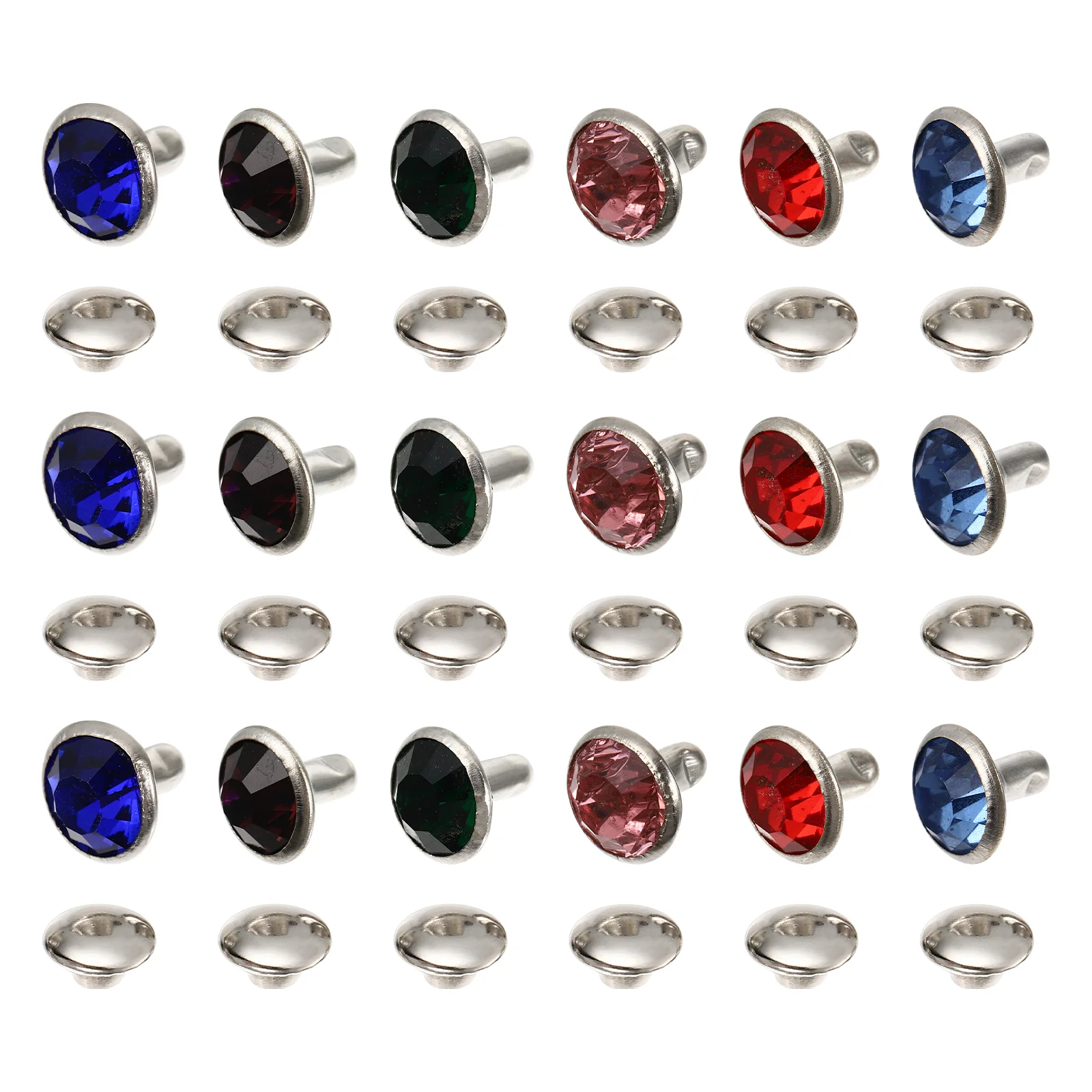 

120 Pcs Clothing Studs Crystal Decor Belt Rivets Kit Hotfix Rhinestones Bag Thread Repair Tool