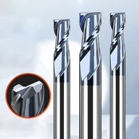 hrc45 double flutes integral alloy end mill tian tungsten steel alloy milling cutter aluminium milling cutter 1mm 20mm 1pcs