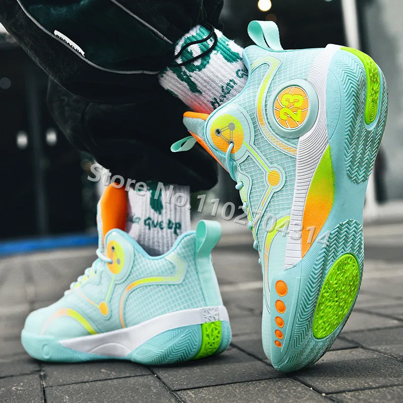2023 Summer Mesh Breathable Male Outside Basketball Casual Sneakers
