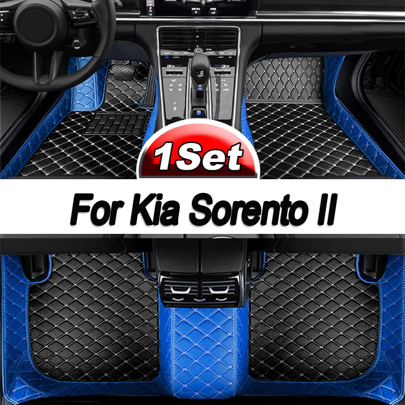 

For Kia Sorento II XM 2012 2011 2010 2009 5 Seater Car Floor Mats Interior Carpets Waterproof Accessories Protect Covers Parts