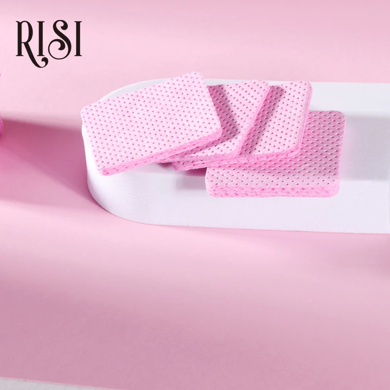 

Pink Lint-Free Paper Cotton Wipes Eyelash Extension Glue Remover Pads Remove Nails Varnish Cotton Pads Makeup Tool