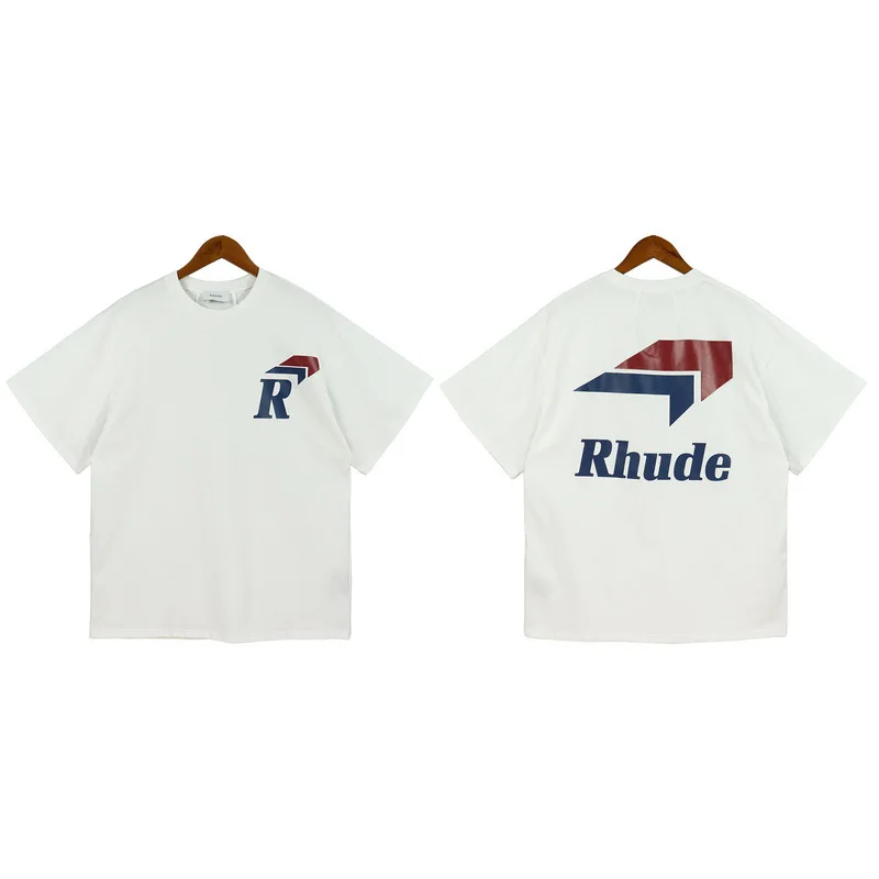 

Enso 2023ss RHUDE T-shirt Men Woman Best Quality Top Quality Loose Rhude Top Tees harajuku With Tags