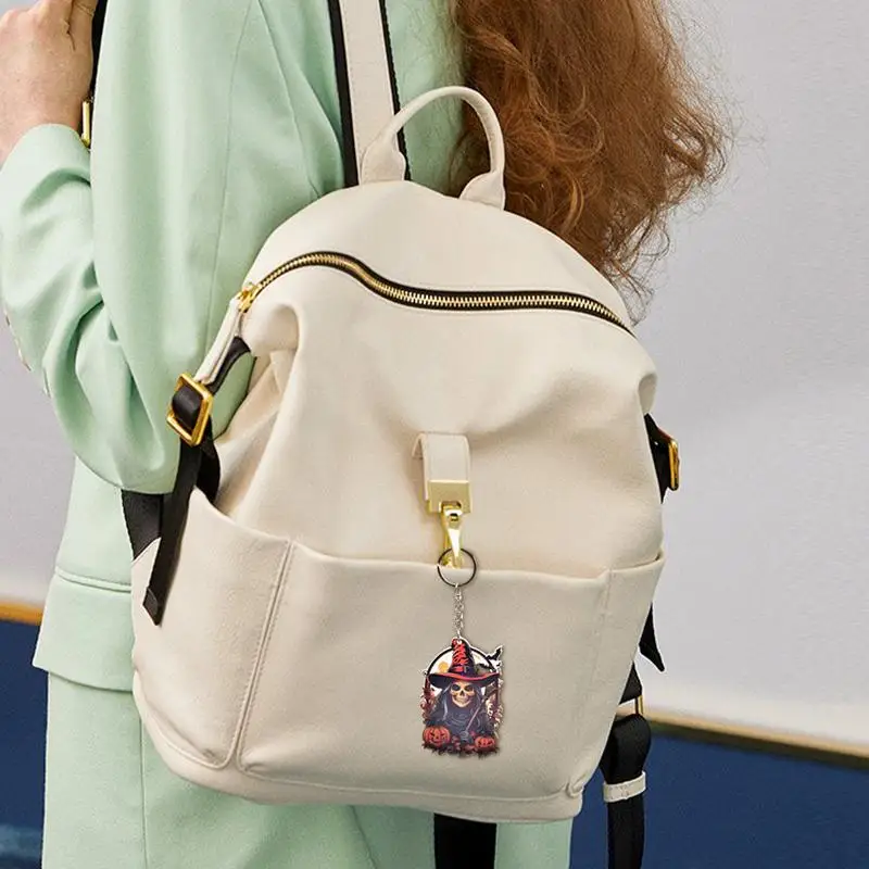 Акриловая подвеска в виде тыквы Призрачного 2D черепа