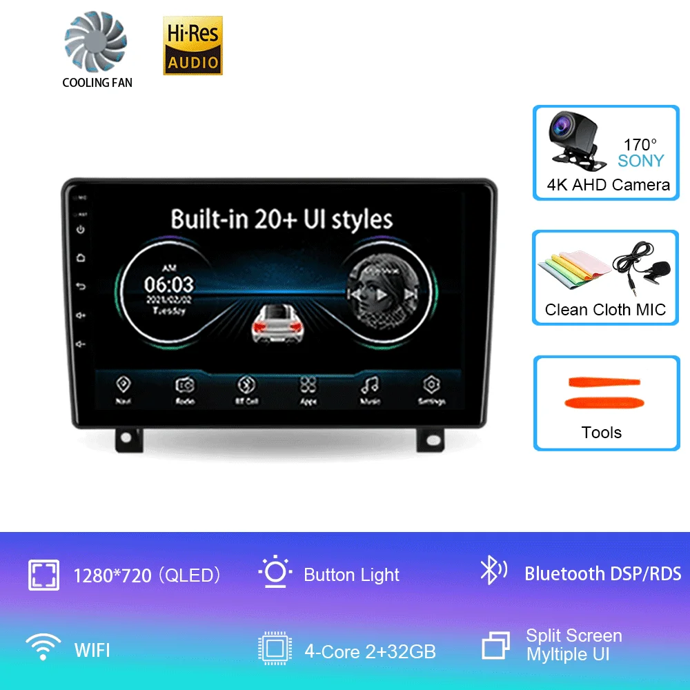 

Автомобильное радио Android 15 для Opel Astra H 2006-2014 Мультимедийный видеоплеер Навигация GPS Carplay Авто WIFI 4G DSP RDS 360 Камера