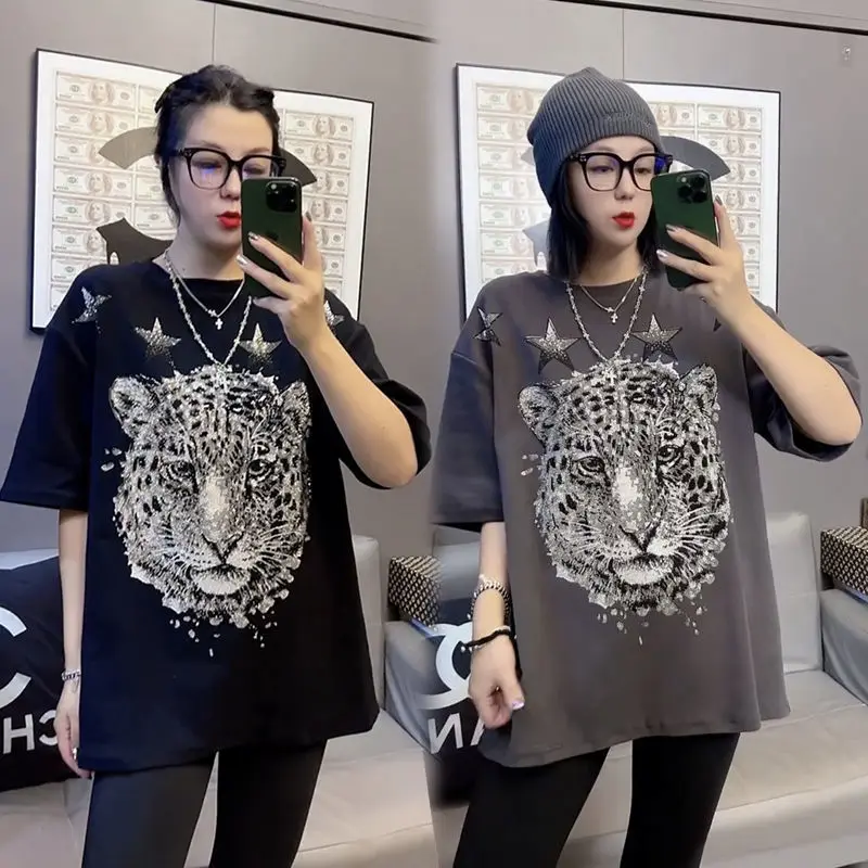 

Женская футболка большого размера, из натурального хлопка, Y2k