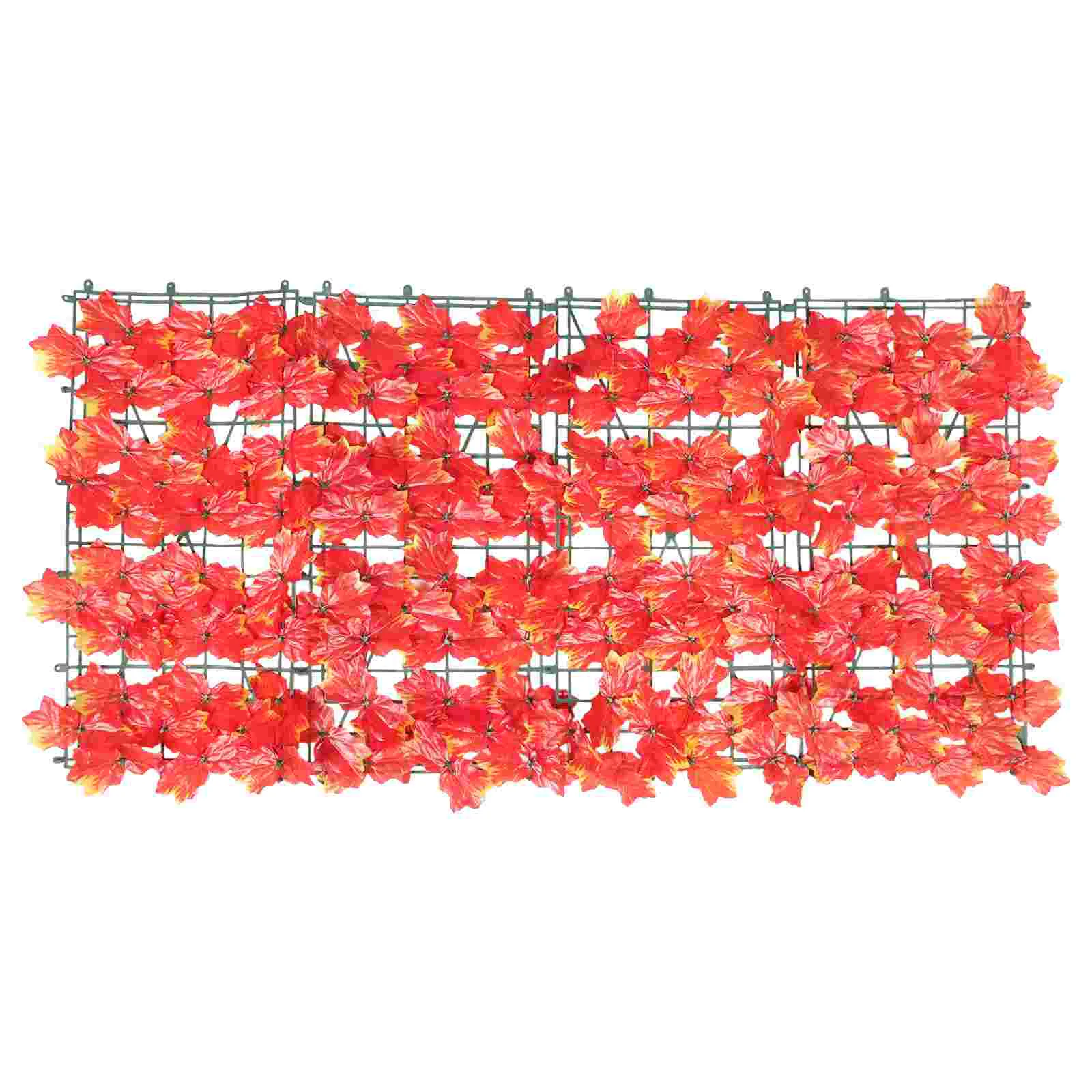 

Balcony Privacy Screen Artificial Plant Fence Faux Plants Simulation Maple Leaf