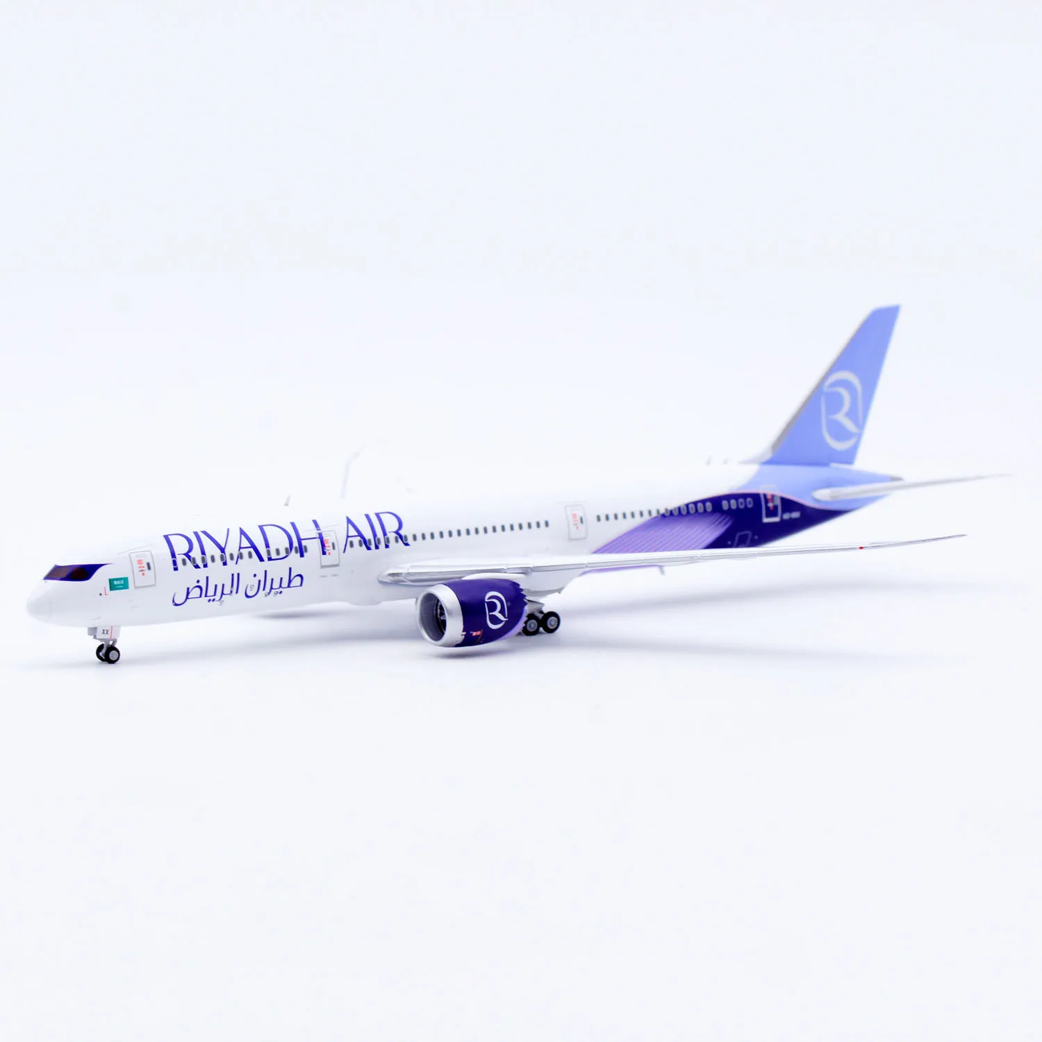 Фото Коллекционная модель самолета из сплава XX40647 JC Wings 1:400 Riyadh Air Boeing B787-9 
