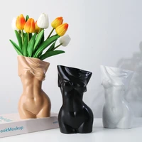 pinny human ceramic vase decorative vases modern cachepot for flowers art tabletop dried flowers vase