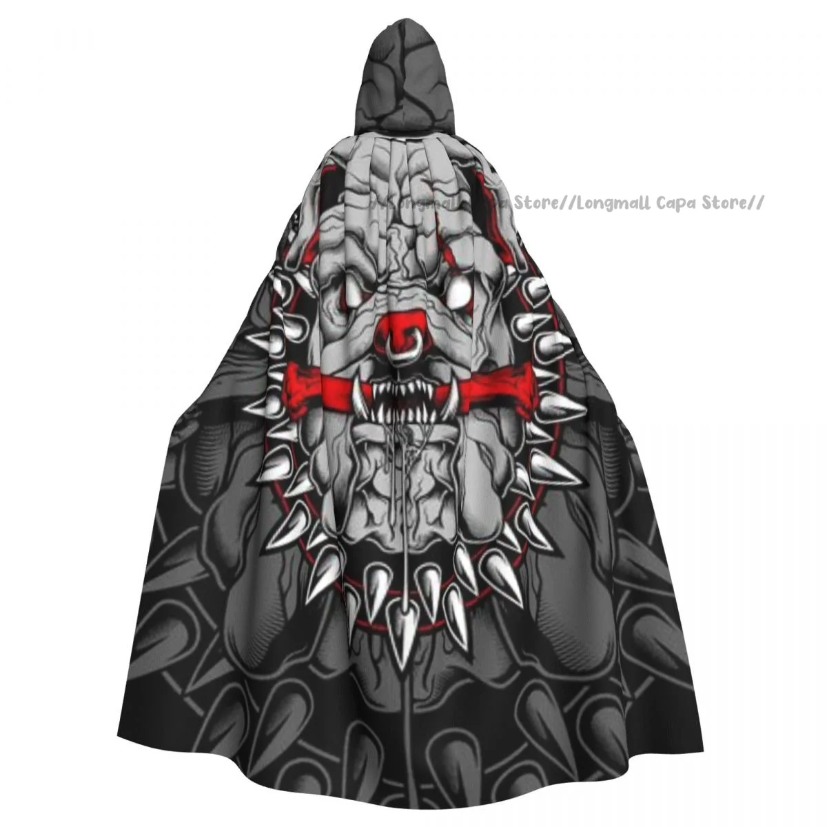 

Взрослый Хэллоуин, искусственная накидка с иллюстрациями, средневековый костюм с капюшоном, длинное платье, пальто