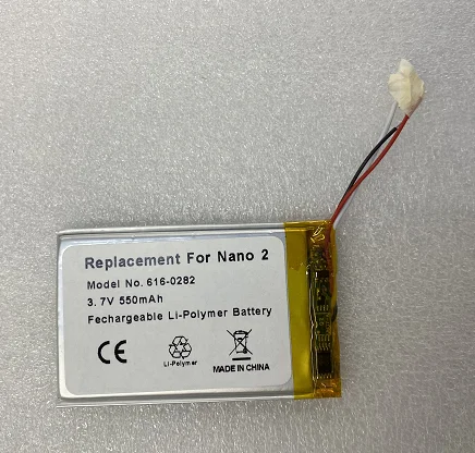 

For ipod MP3 Li-Polymer Rechargeable Nano 2 616-0282