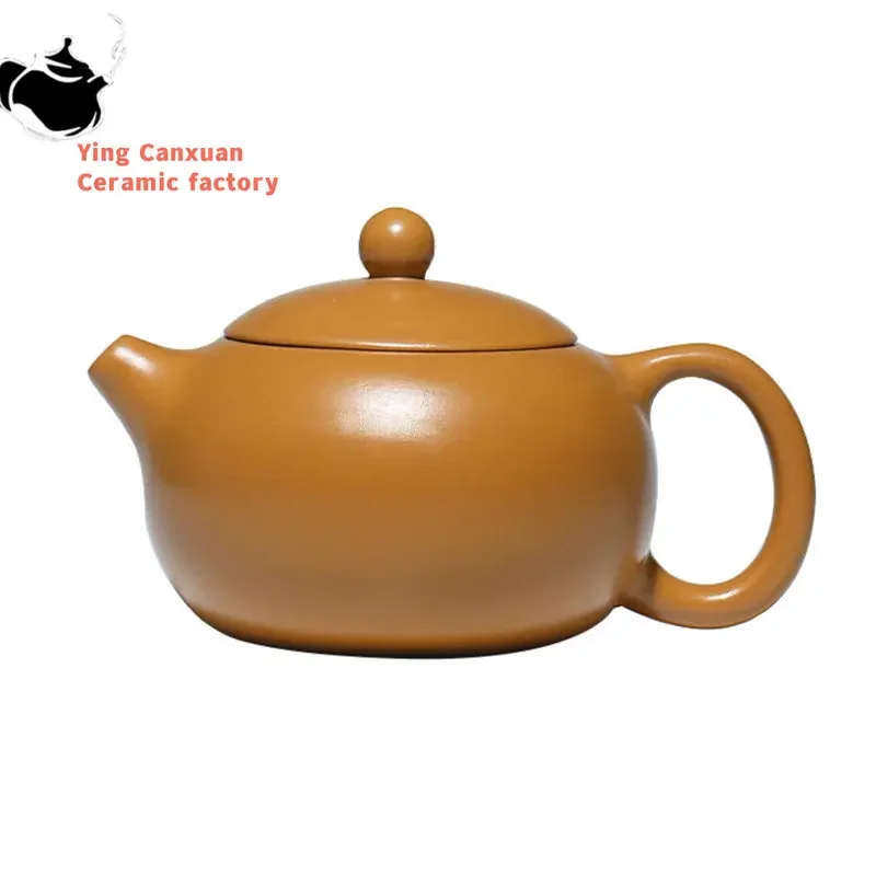 

Chinese teapot Chinese teapot Purple Clay Teapots Famous Artists Handmade Xi Shi Tea Pot Raw Ore Gold Zhu Mud Kettle Zisha Tea S