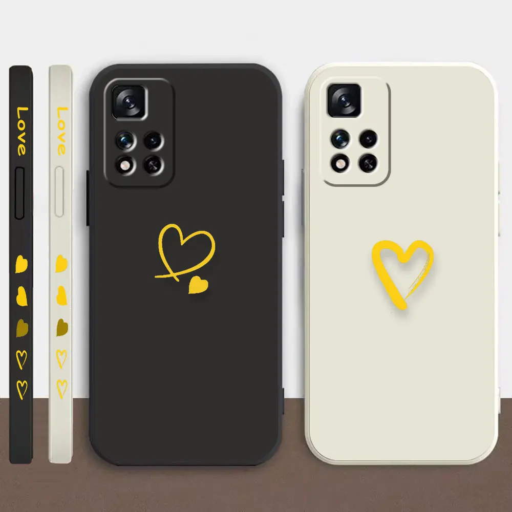 

Phone Case For Redmi Note 12 11 11T 11R 11S 10 9T 8 7S PRO PLUS 4G 5G Case Cover Fundas Cqoues Shell Capa Cute Love Heart Frame
