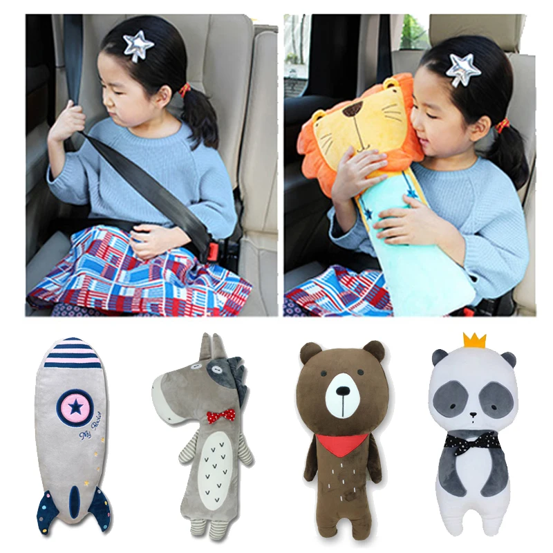 

Подушка в виде мультяшного автомобиля, мягкий плюшевый автомобильный ремень безопасности, наплечная Подушка для детей, детская игрушка, ку...