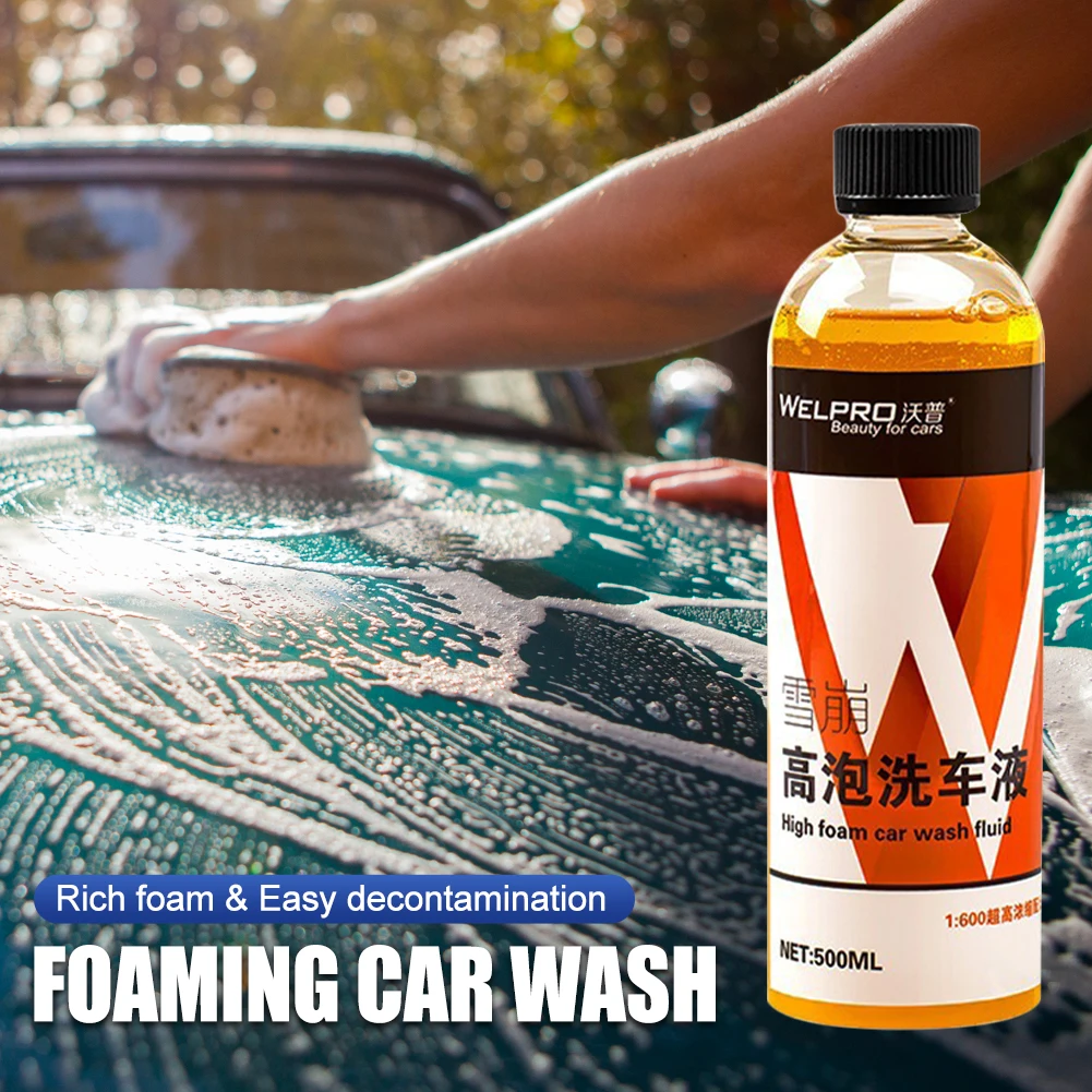 

500ml Car Washing Liquid Concentrated Cleaning Soap High Foam Powder Multifunctional Car body Paint Cleaning Tools Accessories