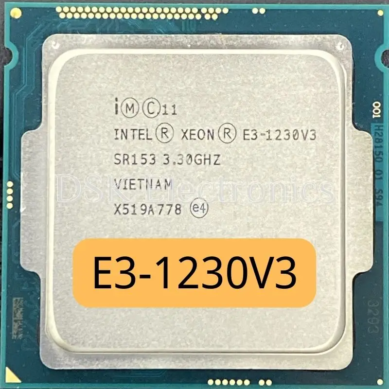 Процессор Intel Xeon Φ V3 E3 1230 1230V 3 четырехъядерный процессор 8 Мб 80 Вт LGA 1150 SR153 - купить