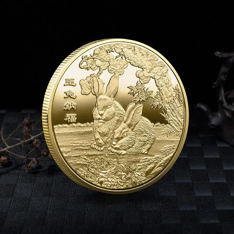2023 Chinese Fortune Coin New Year Of The Rabbit Commemorative Coins Chinese Zodiac Sign Lucky Coin New Year Decorations