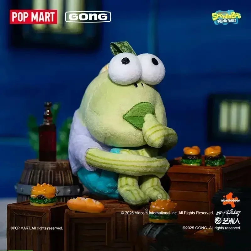 Фото POP MART GONG Серия Bikini Bottom Buddies: Загадочная коробка-сюрприз (Blind Box), коллекционные фигурки, игрушки, милые аниме-фигурки, настольные украшения №5