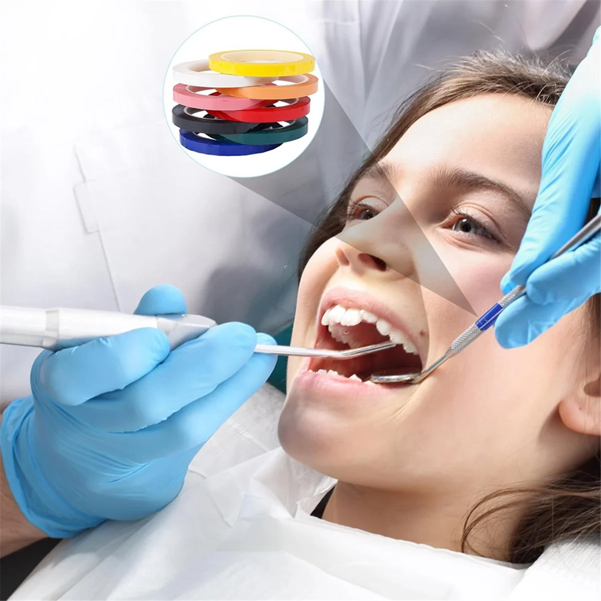 8 рулонов цветов Φ 216 футов/Д X 0 4 дюйма/Вт инструменты идентификационная лента