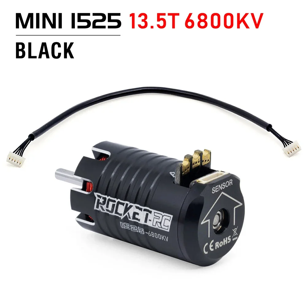 Фото Бесщеточный двигатель UniFlyROCKET-RC MINI 1525 с датчиками для миниатюрных радиоуправляемых машинок 1/28 и 1/24 (Mosquito Cars) №3