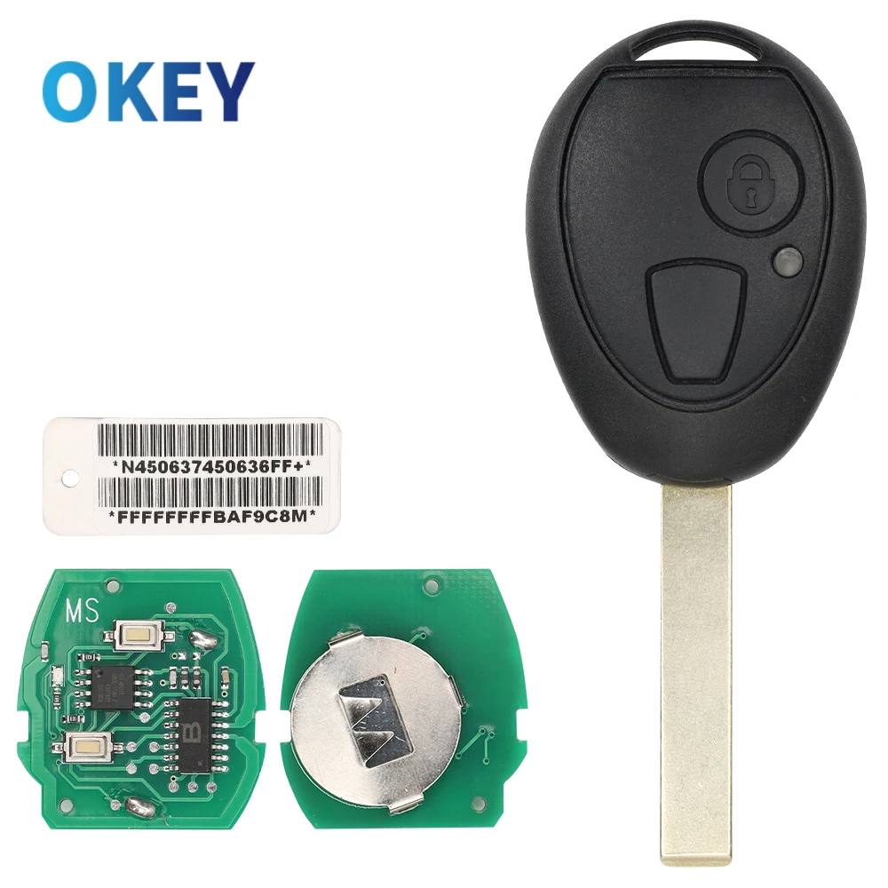

Умный автомобильный ключ Okey с дистанционным управлением 315/434 МГц для Land Rover Discovery 1999-2004 PCF7930/31AS чип для Bmw Mini Cooper S R50 R53