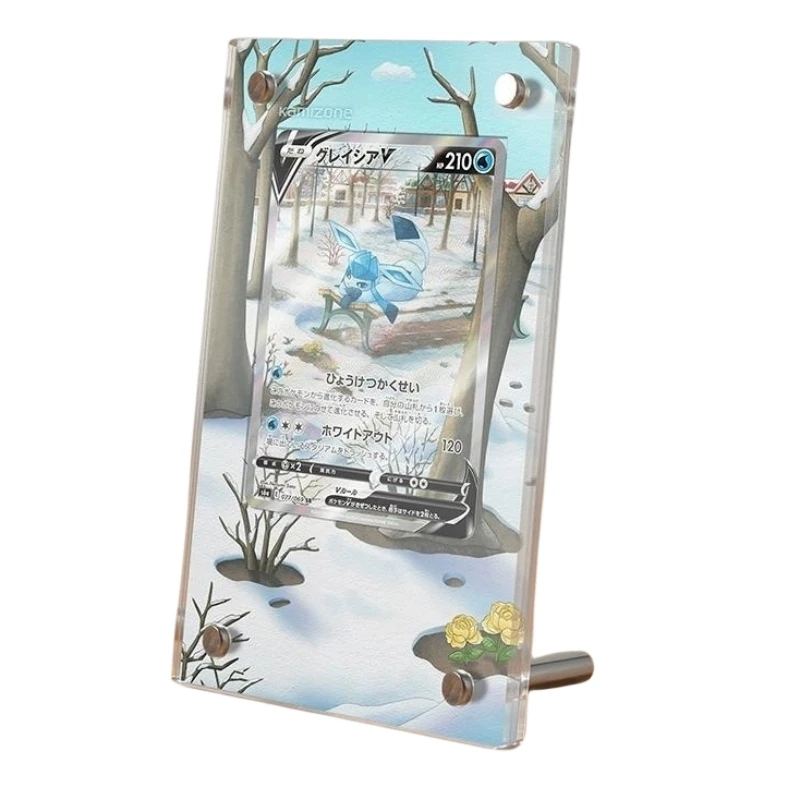 

Персонажи мультфильма Покемон PTCG Ice V акриловая Расширенная картина карточка кирпич аниме классика Игра коллекционная карточка игрушка подарок