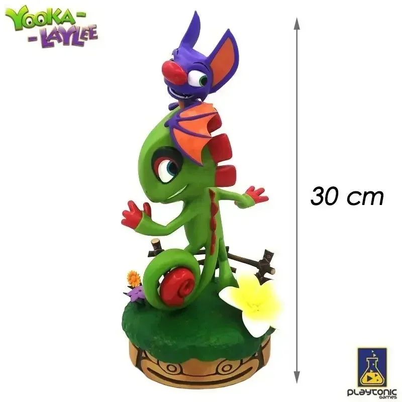 Подлинные милые игрушки ручной работы Yooka Laylee высотой 30 см украшения из смолы