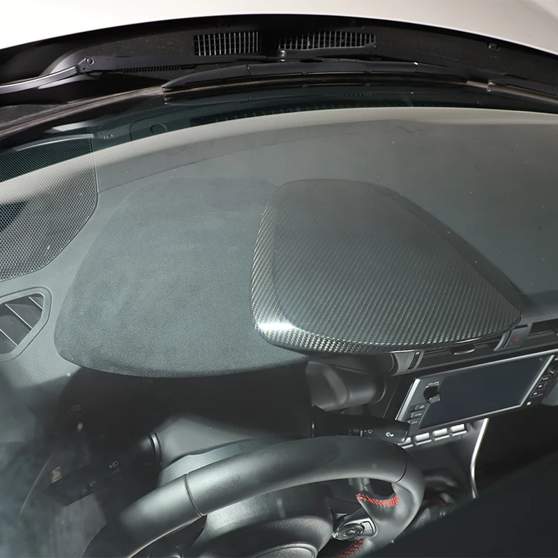 

Для Toyota 86 GT86/Subaru BRZ 2022 разделитель приборной панели автомобиля декоративные наклейки из настоящего углеродного волокна Защита приборной панели аксессуары