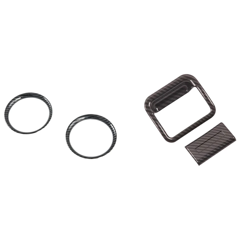 

Front AC Outlet Vent Frame Trim With Copilot Glove Box Handle Bowl Cover Trim For Nissan Navara Frontier NP300 16-21