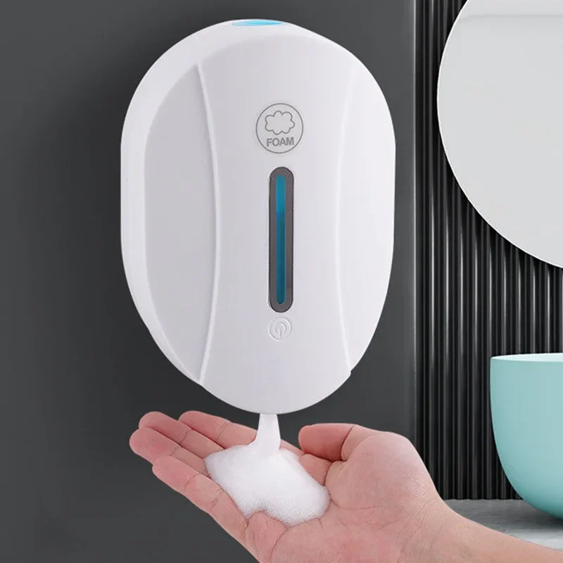 

550ml Automatic Liquid Foam Soap Dispenser Touchless Wall Hand Washing Machine Sensor Hand Washer Sanitizer Bathroom Accessories