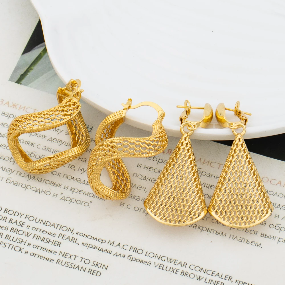 

Dubai Fashion For Hoop Earrings Italian Classic Women's Hoop Earrings Trend Jewelry Findings For Party Earrings