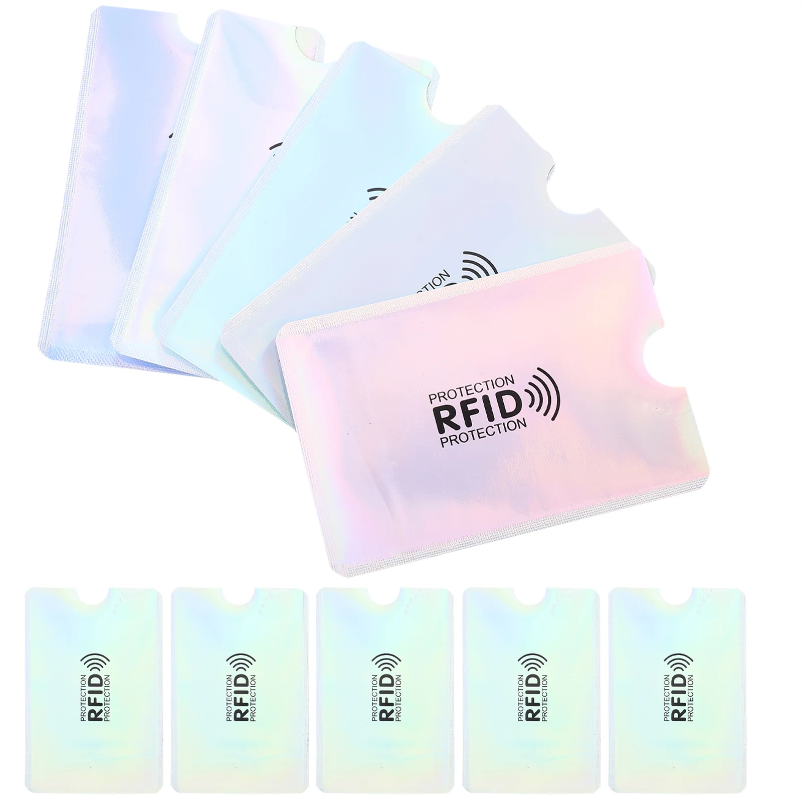 

10Pcs Card Sleeves ID Card Holder Sleeves Credit Card Blocking ID Cards Protective Sleeves