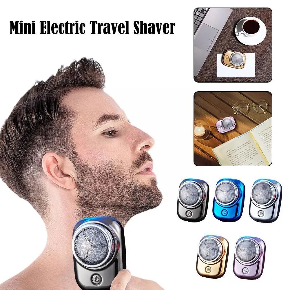 

Портативная бритва Mini-shave для мужчин, Влажная и сухая, одна кнопка, Мини электрическая обновленная перезаряжаемая для путешествий, Электрич...