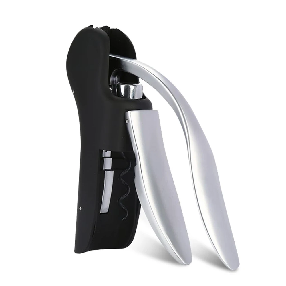 

Professional Zinc Alloy Power Wine Opener Bottle Corkscrew Opener Built-In Foil Cutter Premium Rabbit Lever Corkscrew For Wine