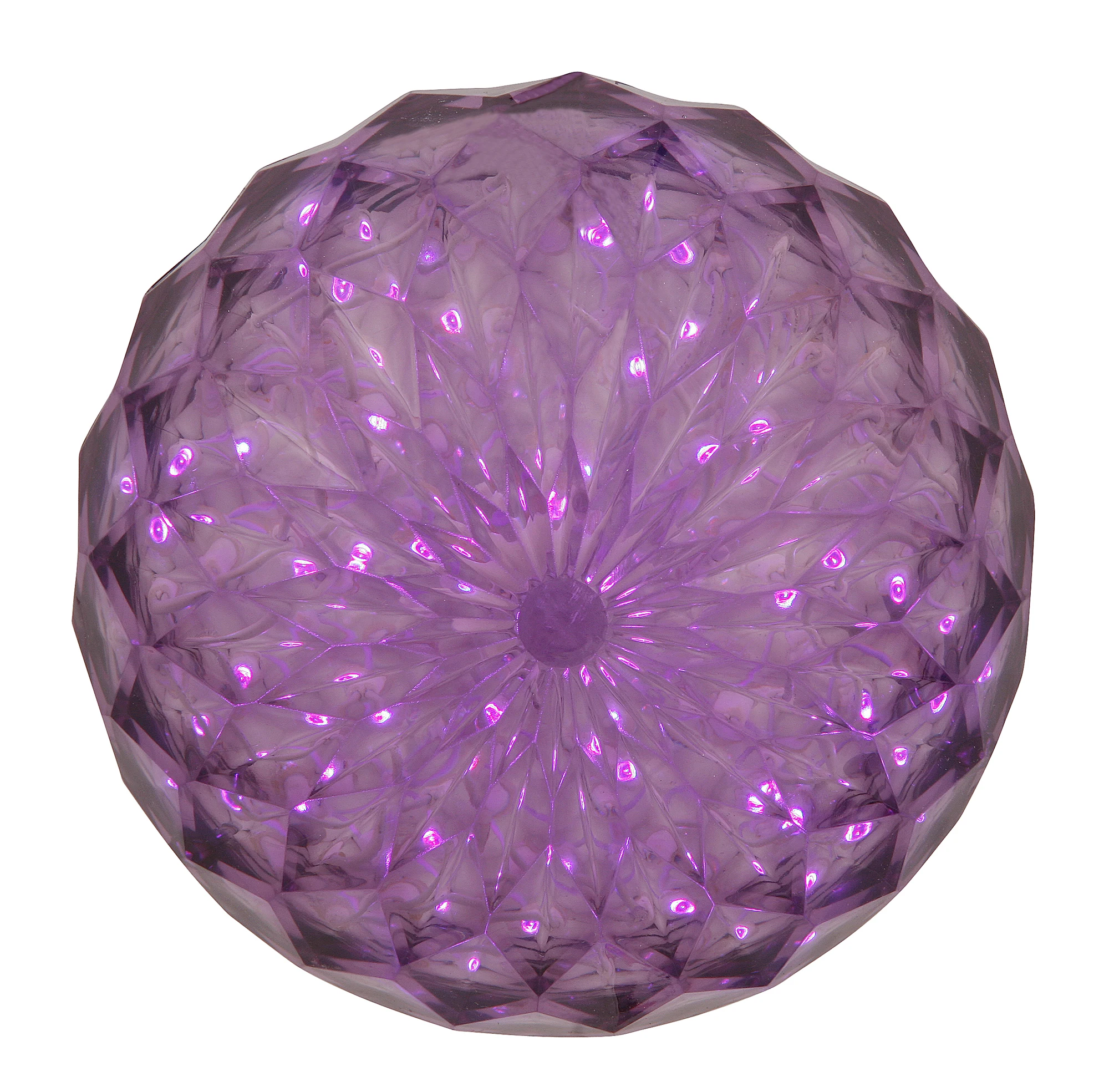 

Free Shipping 30 Light x 6" LED Purple Crystal Outdoor