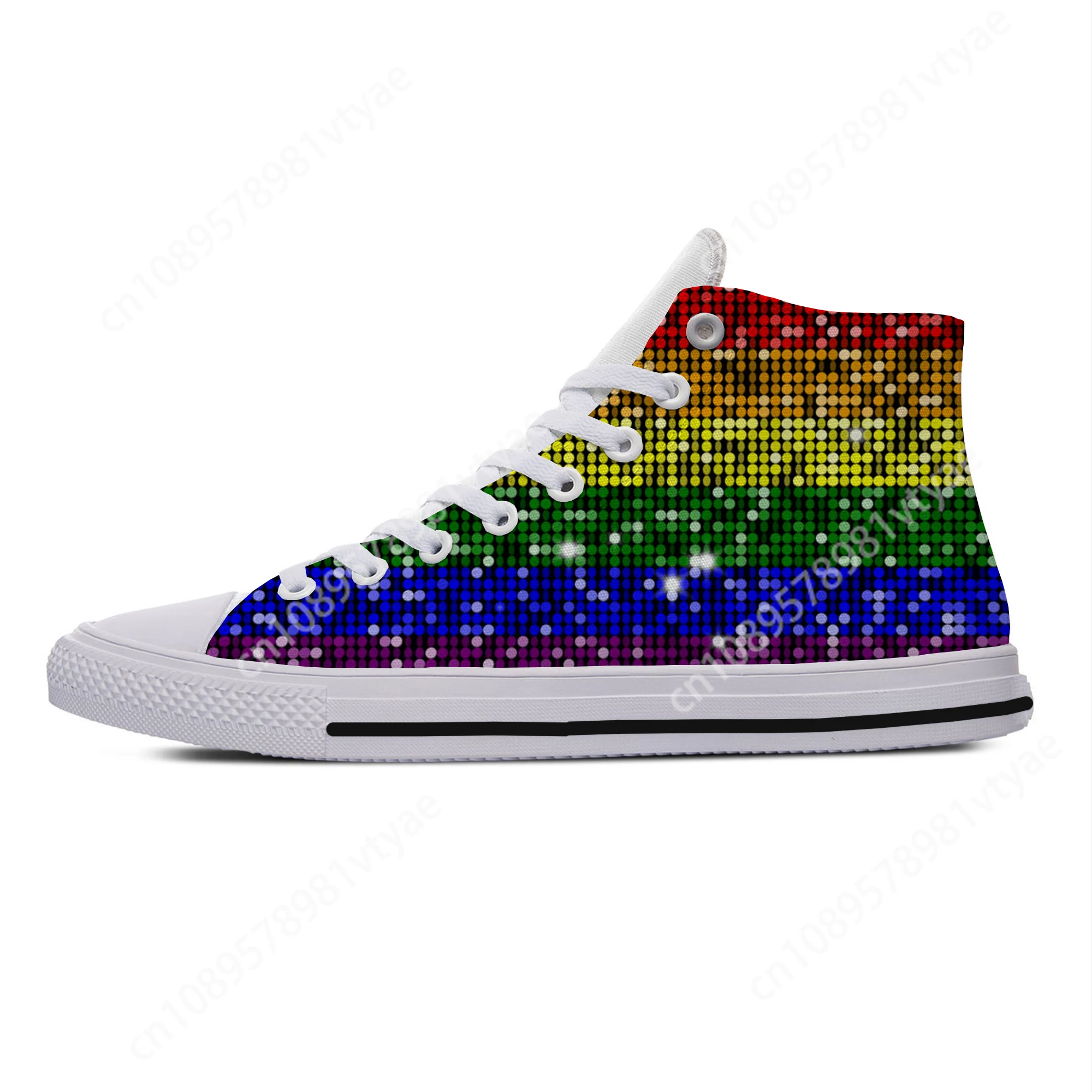 Блестящие дизайнерские высокие летние повседневные кроссовки в стиле Харадзюку