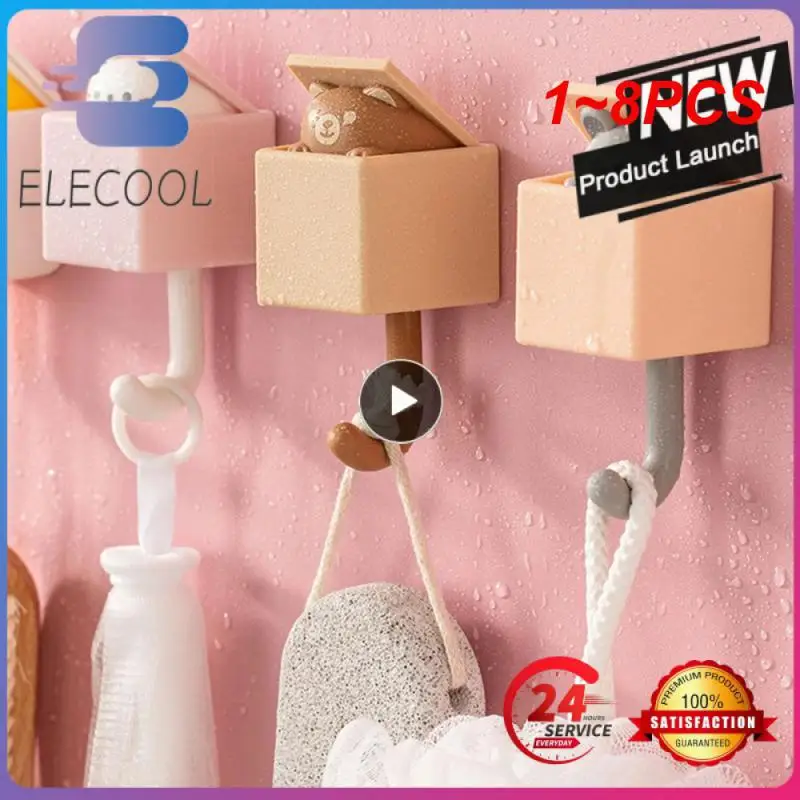 

1-8 шт., декоративные крючки для дверей спальни