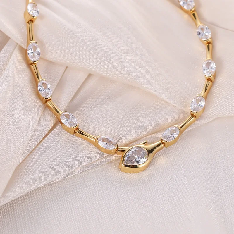 Французское роскошное ожерелье из стерлингового серебра 925 пробы винтажное