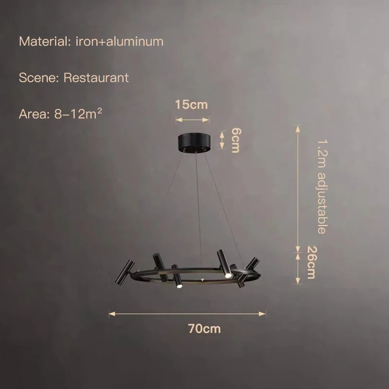 

Регулируемая люстра HomeLover чёрная LED 110В
