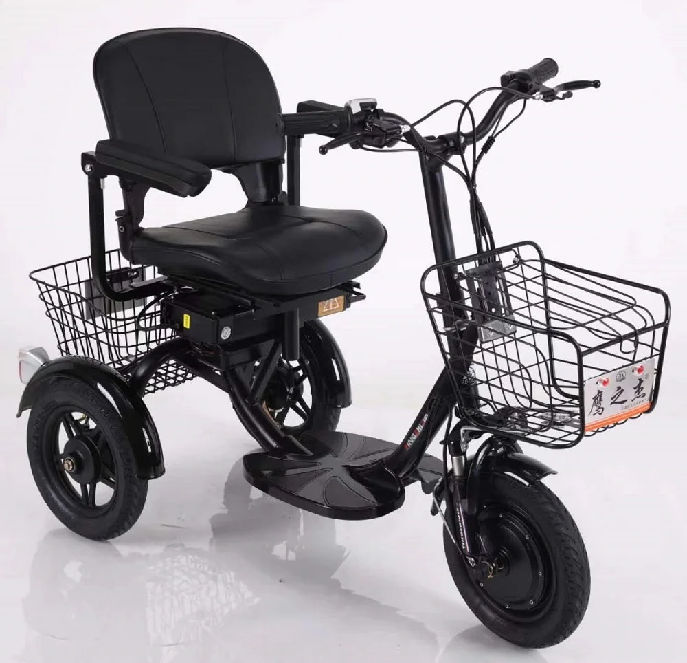 

The latest Electric trike for the elderly, adult scooter, multi color optional, convenient to ride, front and rear two baskets