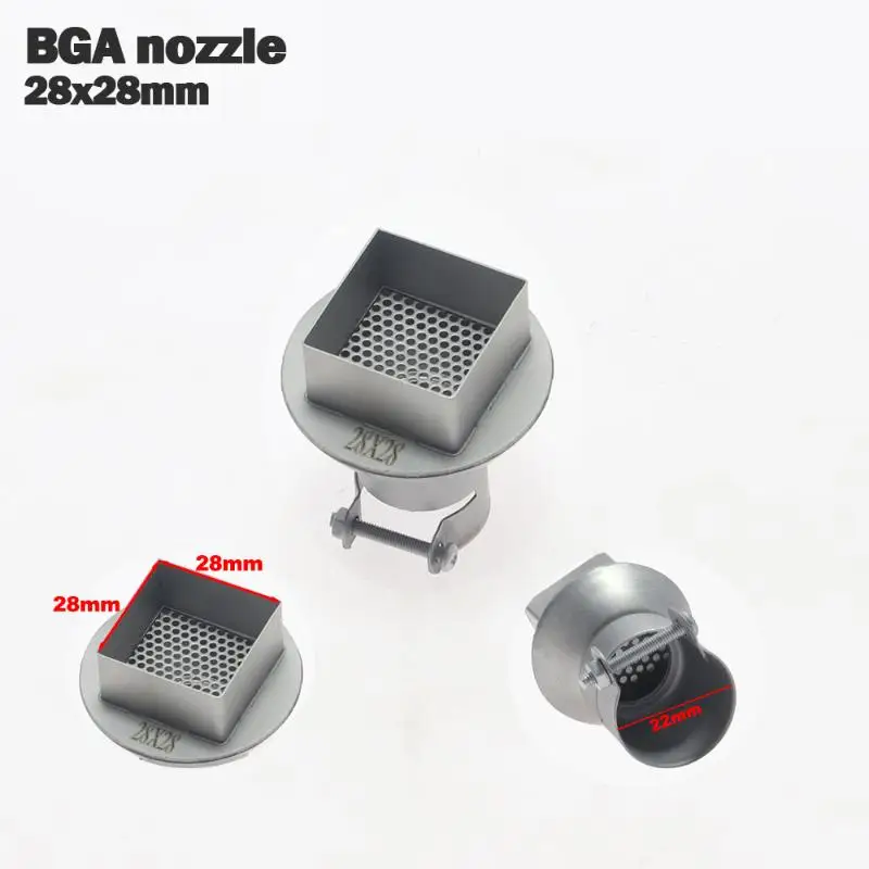 

Насадка BGA для термофена, сварочная насадка SMD для WEP YIHUA 853AAA SAIKE ATTEN 909D 858D