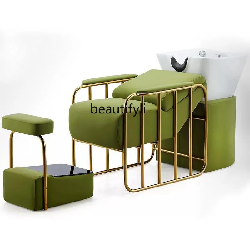 Стул для шампуня парикмахерской лежащий полумаленький простой глубокий