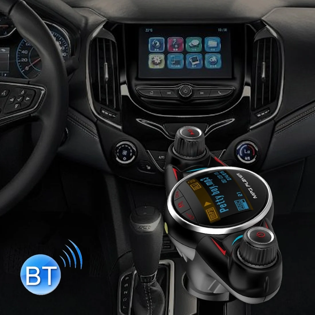 

BT08 USB зарядка Смарт Bluetooth FM передатчик MP3 музыкальный плеер автомобильный комплект, поддержка громкой связи и TF карты и U диск